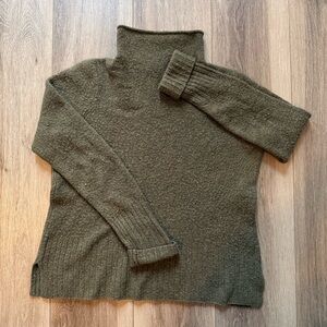 Madewell Forest Green Turtleneck Sweater